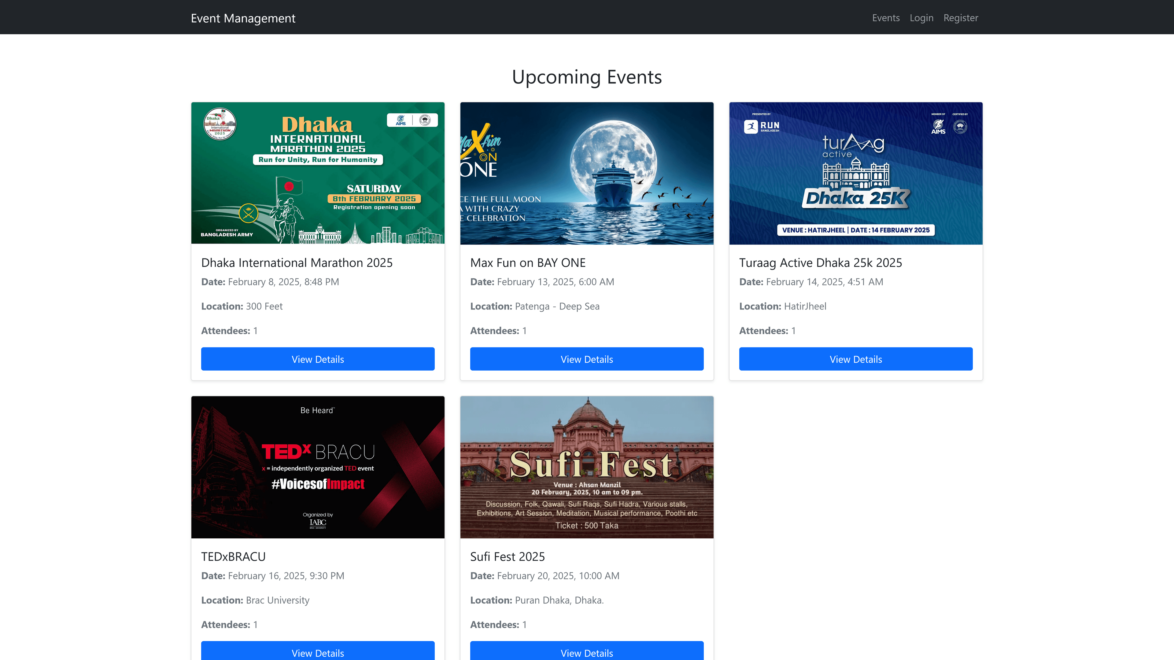 Simple Event Manager | Event Management System